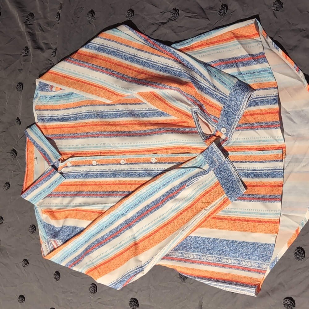 2/$10 APRAW button down striped shirt